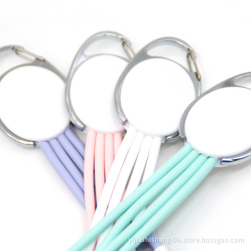Mini Portable Micro Usb Type C Cable Fast Charging Sync Data Cord 3 In1 Usb Cable Keychain For Phone